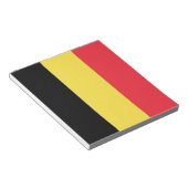 Patriotische belgische Flagge Notizblock (angewinkelt)