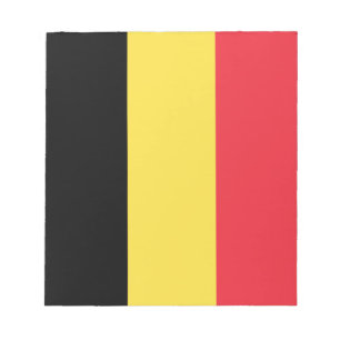 Patriotische belgische Flagge Notizblock