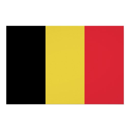 Patriotische belgische Flagge Poster (Vorderseite)