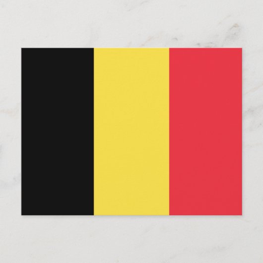 Patriotische belgische Flagge Postkarte (Vorderseite)