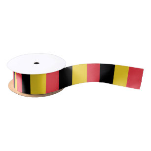 Patriotische belgische Flagge Satinband