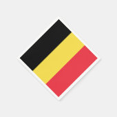 Patriotische belgische Flagge Serviette (Ecke)