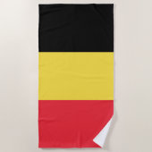 Patriotische belgische Flagge Strandtuch (Vorderseite)
