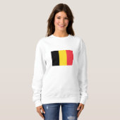 Patriotische belgische Flagge Sweatshirt (Vorne ganz)