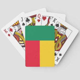 Patriotische Benin-Flagge Spielkarten