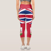 Patriotische Bermuda-Flagge Capri Leggings (Rückseite)