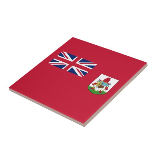 Patriotische Bermuda-Flagge Fliese (Seite)