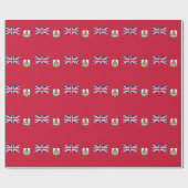 Patriotische Bermuda-Flagge Geschenkpapier (Flach)