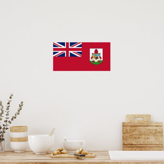 Patriotische Bermuda-Flagge Poster (Küche)
