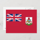 Patriotische Bermuda-Flagge Postkarte (Vorne/Hinten)