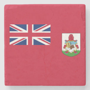 Patriotische Bermuda-Flagge Steinuntersetzer