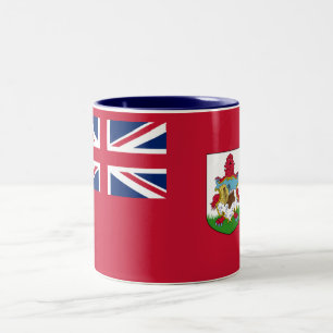 Patriotische Bermuda-Flagge Zweifarben-Kaffeetasse Zweifarbige Tasse