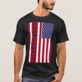 Patriotische Beste Vater je amerikanische Flagge T-Shirt (Vorderseite)