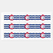 Patriotische Bezeichnungen mit der Flagge von Cinc Etiketten (Blatt)