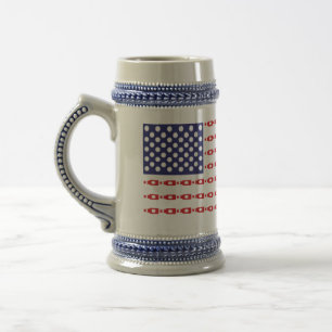 Patriotische Bierflaschen Bierglas