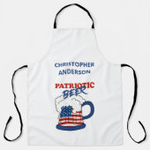 Patriotische Biergewohnheit Schürze (Vorderseite)