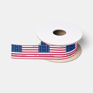 Patriotische Bikini-Atoll-Flagge Satinband