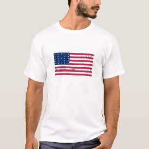 Patriotische Bikini-Atoll-Flagge T-Shirt