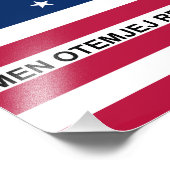 Patriotische Bikini-Atollflagge Fotodruck (Ecke)