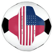 Patriotische Bikini-Atollflagge Fußball (Gedreht)