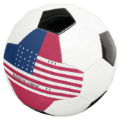 Patriotische Bikini-Atollflagge Fußball (Dreiviertel)