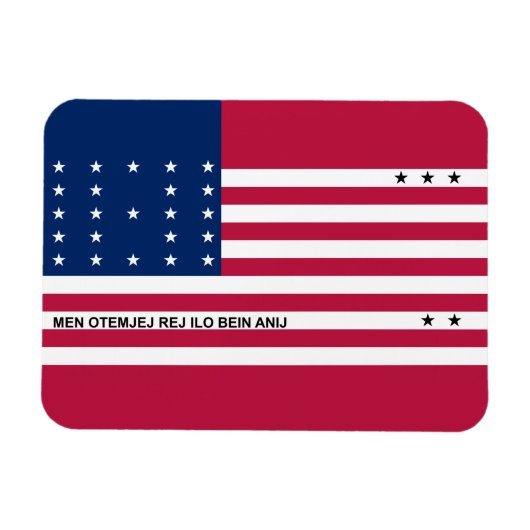 Patriotische Bikini-Atollflagge Magnet (Horizontal)