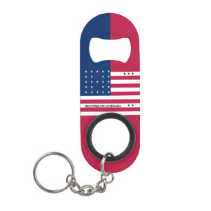 Patriotische Bikini-Atollflagge Mini Flaschenöffner