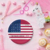 Patriotische Bikini-Atollflagge Pappteller (Party)