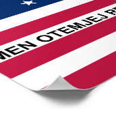 Patriotische Bikini-Atollflagge Poster (Ecke)