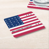 Patriotische Bikini-Atollflagge Rechteckiger Pappuntersetzer (angewinkelt)