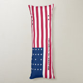 Patriotische Bikini-Atollflagge Seitenschläferkissen (Rückseite (Vertikal))