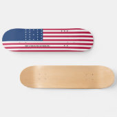 Patriotische Bikini-Atollflagge Skateboard (Horizontal)