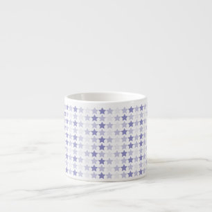 Patriotische blaue Ombre-Sterne Espressotasse