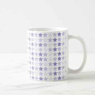 Patriotische blaue Ombre-Sterne Kaffeetasse