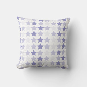 Patriotische blaue Ombre-Sterne Kissen