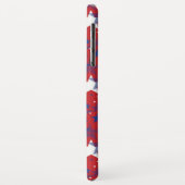 Patriotische blaue und weiße Sterne Case-Mate iPhone Hülle (Hinten/Links)