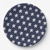 Patriotische blaue und weiße Sterne mit Herz