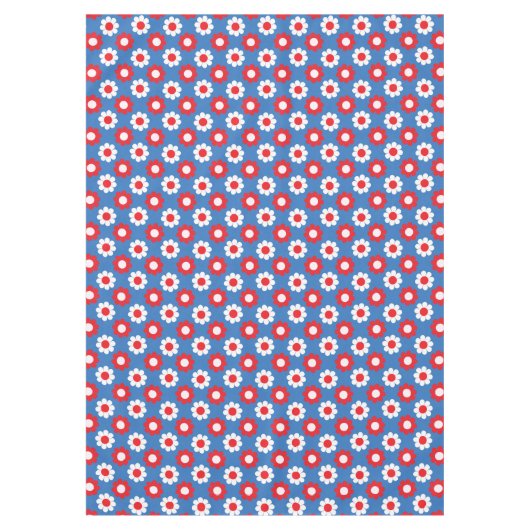 Patriotische Blume Power Tischdecke (Vorderseite)
