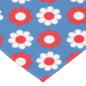 Patriotische Blume Power Tischdecke (Schrägansicht)