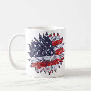 Patriotische Blume Tasse