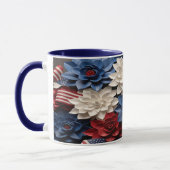 Patriotische Blume Tasse (Links)