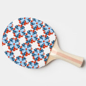 Patriotische Blume Tischtennis Schläger (Seitenansicht)