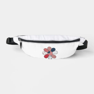 Patriotische Blume Vintage Vektor-Shirt Design_1 Bauchtasche