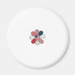 Patriotische Blume Vintage Vektor-Shirt Design_1 Magnet
