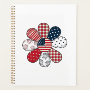 Patriotische Blume Vintage Vektor-Shirt Design_1 Planer