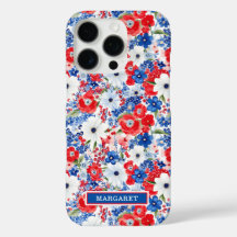 Patriotische Blumen monogrammiert