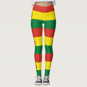 Patriotische Bolivienfahne Leggings (Vorderseite)