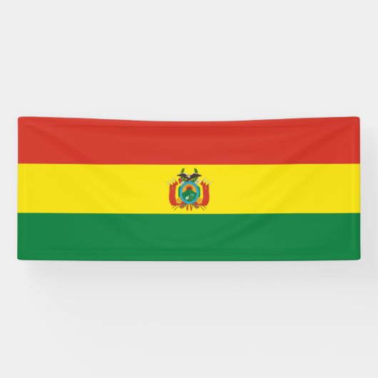 Patriotische Bolivienflagge Banner (Horizontal)