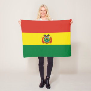 Patriotische Bolivienflagge Fleecedecke