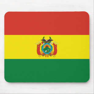 Patriotische Bolivienflagge Mousepad